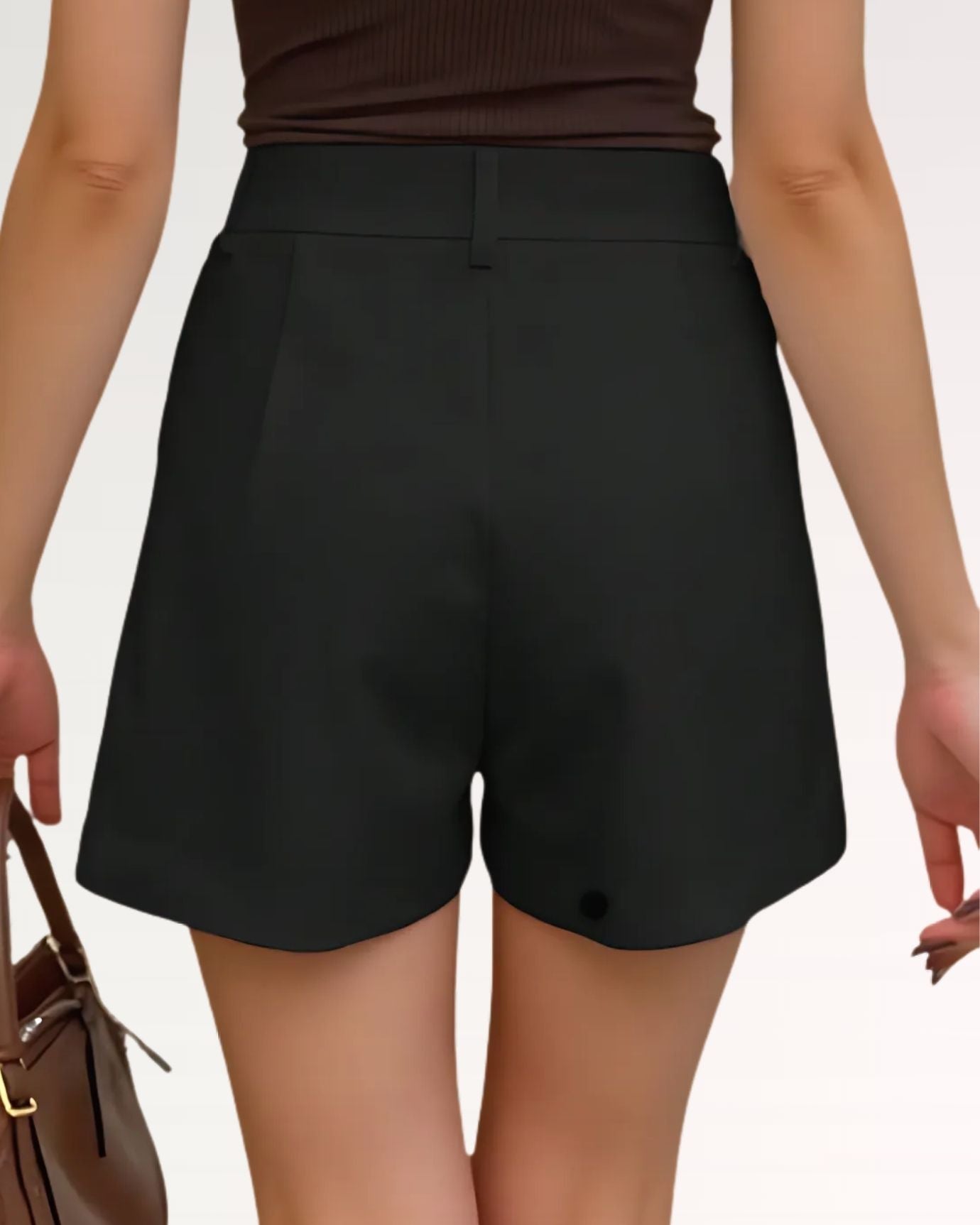 Shorts de cintura media - Cinturón no incluido